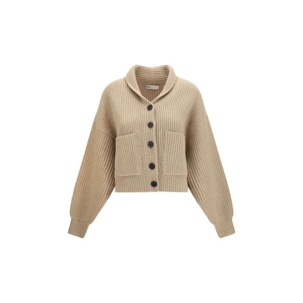 Tory Burch Beige Wool Oves Aries Women's Cardigan